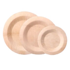 Bamboo Dinnerware Sets Supplier - Hot Sale Eco-friendly Compostable Camping Plates