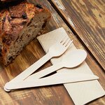 Wooden Cutlery Kit for Airline Supplier - Disposable Eco-Friendly Inflight Catering