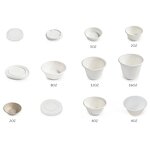 Bagasse Small Cup Factory - Customized Logo Biodegradable 4 Oz with Lid