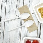 Cornstarch Disposable Cutlery Factory - 100% Biodegradable Compostable 17cm Spoon