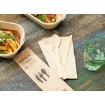 Bamboo Cutlery Set Supplier - 100% Biodegradable Eco Friendly Camping Fork Spoon Knife
