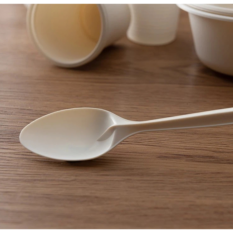 Cornstarch Disposable Cutlery Factory - 100% Biodegradable Compostable 17cm Spoon