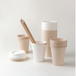 Bagasse Paper Cup Supplier - OEM 100% Biodegradable Take Away Coffee Cup