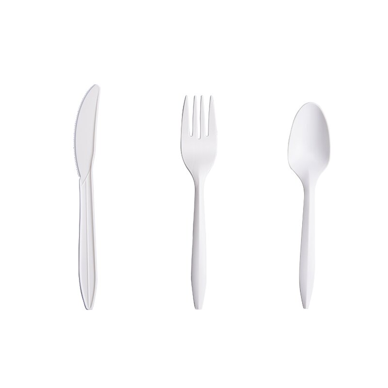 Cornstarch Cutlery Set Supplier - Bulk Box Spoon Fork Knife Biodegradable PSM