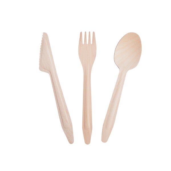 Birch Wood Cutlery Set Supplier - Eco Friendly Custom Logo Biodegradable Party