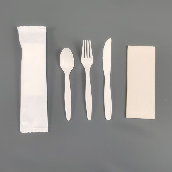 PSM Disposable Cutlery Kit Factory - Inflight 6-in-1 with Napkin Salt Pepper