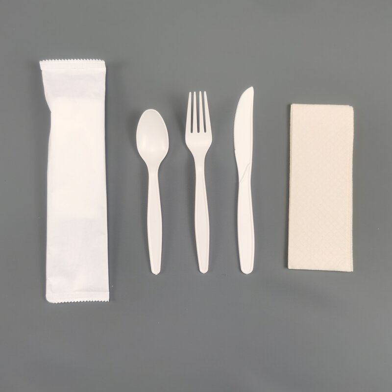 PSM Disposable Cutlery Kit Factory - Inflight 6-in-1 with Napkin Salt Pepper