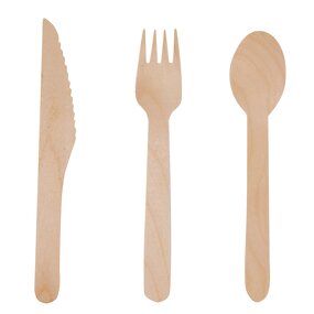 Wooden Cutlery Factory - Wholesale Disposable High Temperature Resistant Fork Spoon