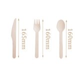 Birch Wood Cutlery Sets Manufacturer - Wholesale Custom 160MM Biodegradable OEM