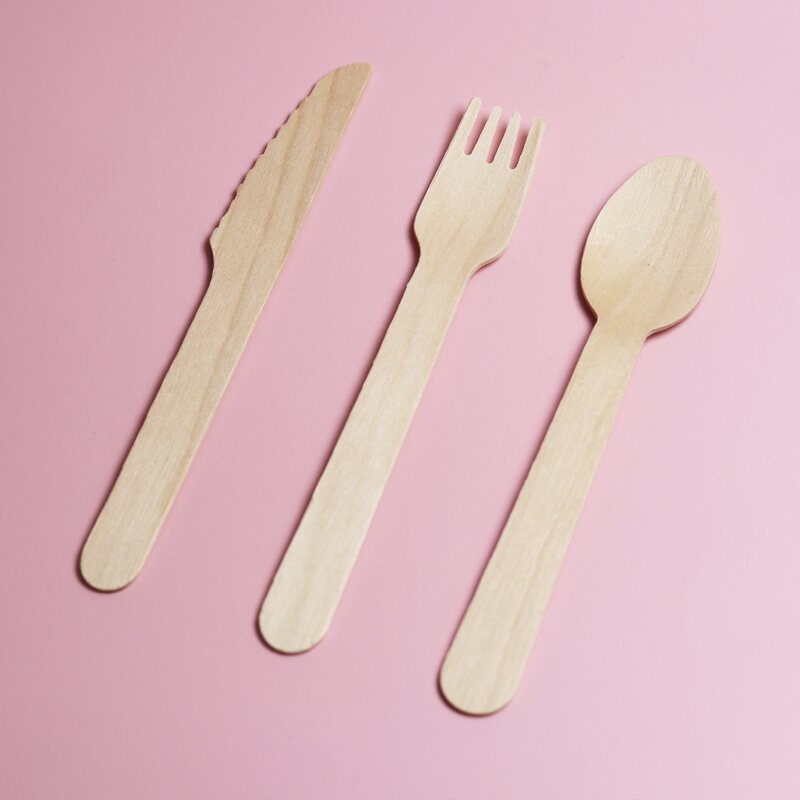 Mini Wooden Cutlery Set Supplier - Disposable for Parties Includes Spoon Fork Knife