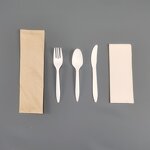 PLA Biodegradable Cutlery Supplier - Wholesale Customized Logo Paper Packing Airline