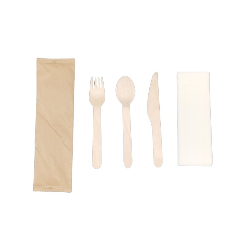 Wooden Fork Spoon Set Manufacturer - Custom Eco-friendly Biodegradable for Takeaway