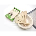 Paper Cutlery Set Supplier - Disposable Biodegradable Dinnerware Fork Spoon Knife
