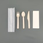 Wooden Fork Spoon Set Manufacturer - Custom Eco-friendly Biodegradable for Takeaway