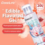 Cokelife 200ml OEM Oral Lube Sex Personal Flavored Lube Edible Gel Nature Edible Fruit Flavor Lube Gel Blow Job Intimate Glide