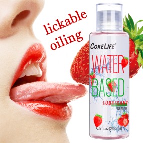 Cokelife 200ml OEM Oral Lube Sex Personal Flavored Lube Edible Gel Nature Edible Fruit Flavor Lube Gel Blow Job Intimate Glide
