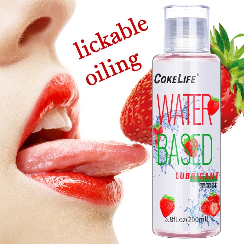 Cokelife 200ml OEM Oral Lube Sex Personal Flavored Lube Edible Gel Nature Edible Fruit Flavor Lube Gel Blow Job Intimate Glide