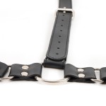 Hot Leather Sex Handcuffs Adult Neck to Wrist Restraints Kit Behind Handcuffs  Bondage Bdsm