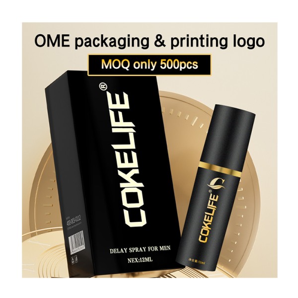 CokeLife 12毫升男性持久延迟强喷雾60分钟草药射精延迟喷雾阴茎时间的男人油