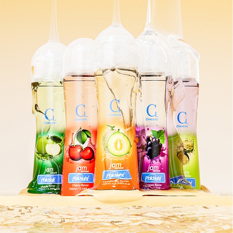 CokeLife ISO9001 100ml Edible Oral Lube Gel English Version Fruit Flavored Sexual Lubricant Gel Private Label Personal Lubricant