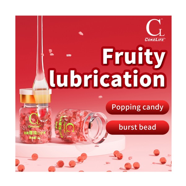 CokeLife OEM ISO13485 Food Grade Natural Water-Based Oral Sex Stimulating Gel Edible Lube Burst Bead Gel for Enhanced Sex Life