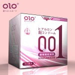 OLO性润避孕套001男士超薄透明质酸天然乳胶避孕套