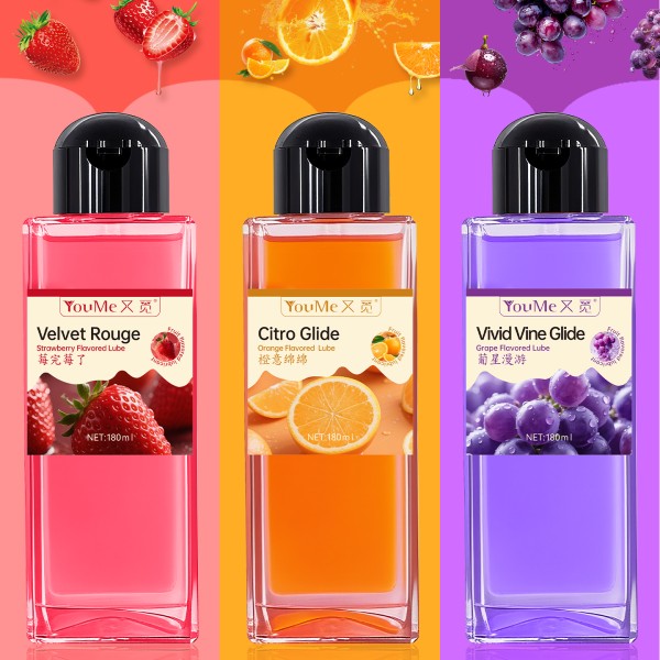 CokeLife ISO9001 180ml Food Grade Oral Sex Gel Lube Water Base Fruit Flavored Intimate Gel Private Label Edible Lube for Women