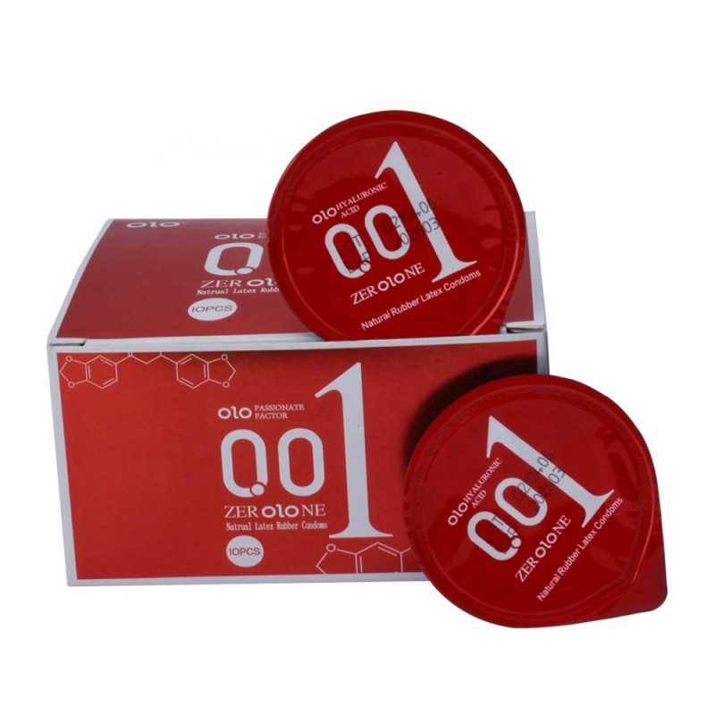 OLO 001 Ultra-thin Safer Sex Natural Latex Water Based Silicone Condom for Men Long Time Condoms and Lubricants Manufacturing