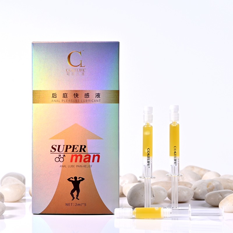 Cokelife 5ml*5pcs/box Needle-tube Lubricant Serum for Anal Pain Relief Male Gay Adult Orgasm Lube Sex Lubricant Gel