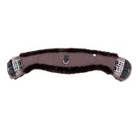 Sheepskin Dressage Girth Factory - Custom Made Moon Style Black Lambskin