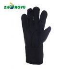 Horse Riding Gloves Supplier - Grey Sheepskin Mitten Navy Blue Set
