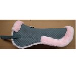 Pink Sheepskin Saddle Half Pad Supplier - Custom Made Horse Equipment