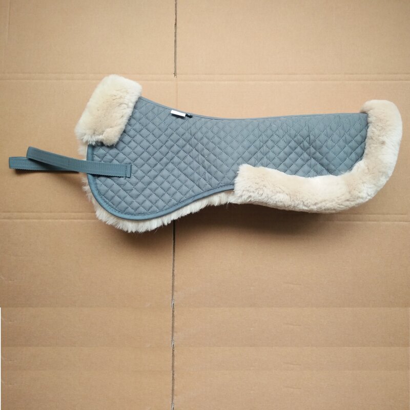 Sheepskin Saddle Half Pad Factory - for Horse Riding Equipment