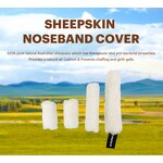 Horse Noseband Headcollar Covers Supplier - Sheepskin Neck Guard Bridle Replacement