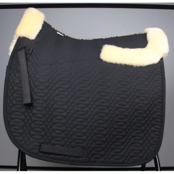 Horse Sheepskin Saddle Pads Factory - Custom Made Quilted Dressage with Real Fur