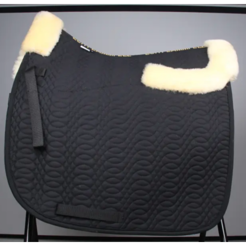 Horse Sheepskin Saddle Pads Factory - Custom Made Quilted Dressage with Real Fur