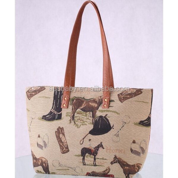 Riding Travel Bag Supplier - Outdoor Sports Waterproof Canvas with Horse Design