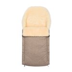 Winter Baby Sleeping Bag Manufacturer - High Quality Sheepskin Footmuff Blue