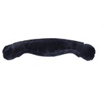 Sheepskin Dressage Girth Factory - Custom Made Moon Style Black Lambskin