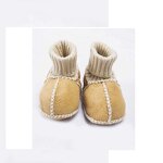 Lambskin Baby Shoes Supplier - Handmade Real Fur Infant Booties 0-1Years