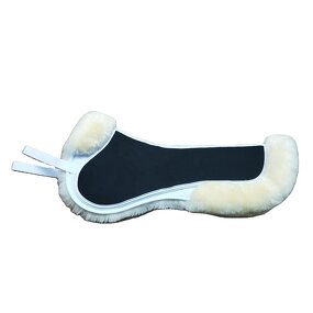 Sheepskin Anti-slip Saddle Half Pad Supplier - Neoprene Shock Absorption