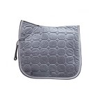 Satin Cloth Saddle Pad Supplier - Cheap Custom Made Dressage Velvet Grey