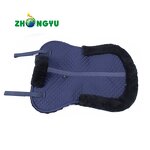 Sheepskin Quilted Half Saddle Pad Manufacturer - Custom Made Felt Black English