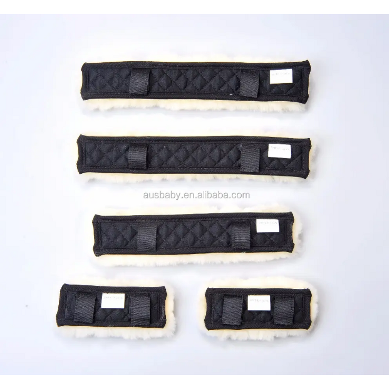 Horse Noseband Headcollar Covers Factory - Sheepskin Quiled Cotton Bridle Accessories