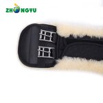 English Sheepskin Girth Manufacturer - Custom Made Dressage Natural Color