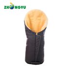 Baby Footmuff Sleeping Bag Manufacturer - Best Selling Sheepskin Grey for Stroller