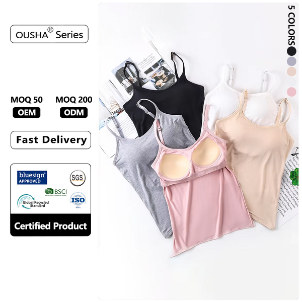 Camisole Vest Manufacturer - OEM Custom with Built-in Chest Pads