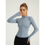 Women's Gym Coat Manufacturer - OEM Custom Long Sleeves Yoga Sports