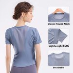 Yoga Fitness T-Shirt Manufacturer - OEM/ODM Summer Quick-Dry Round Neck