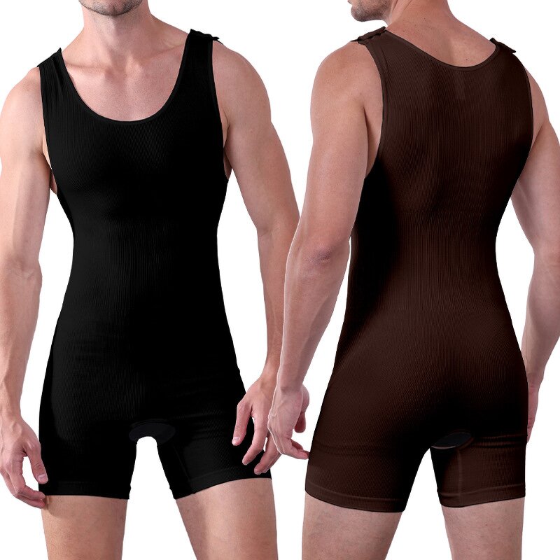 Men's One-Piece Shapewear Manufacturer - OEM Custom Abdomen-Control Open
